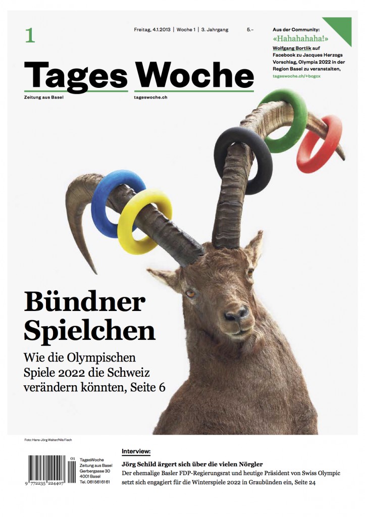 Cover Tageswoche 1.2013