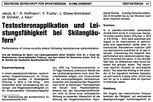 Deutsche Zeitschrift für Sportmedizin 39 (1988)