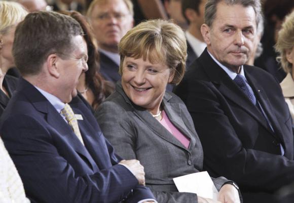 Thomas Bach, Angela Merkel