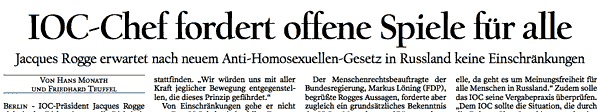 Tagesspiegel, S.1 18. August 2013