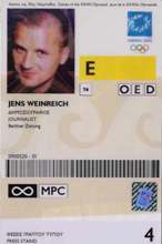 JW Olympia-Akkreditierung Athen 2004