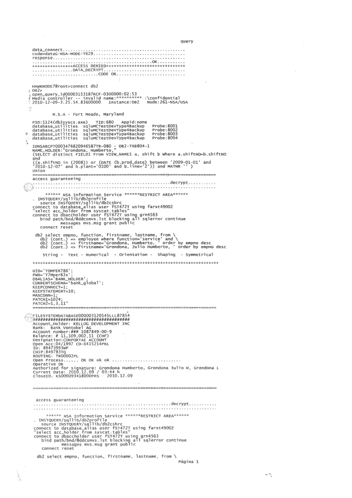 Grondona Accounts, Kontoauszug #04