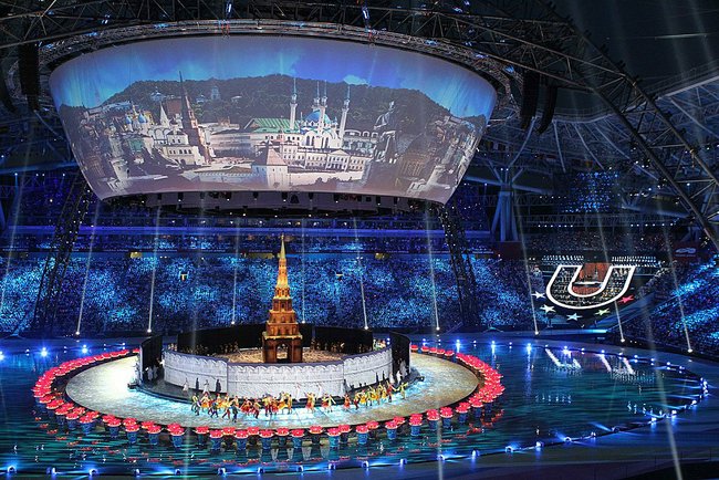 Opening Ceremony Universiade 2013, Kazan (c) Kremlin, Office of the Russian President