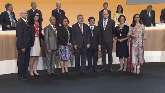 Gruppenfoto von der IOC-Session, 04.08.2016